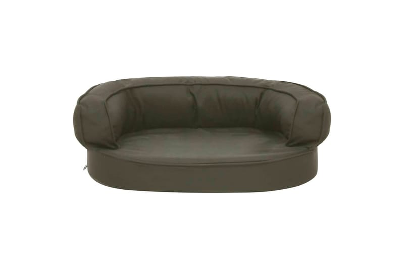 ergonomisk hundeseng 60x42 cm hør-look mørkegrå - Grå - Sport & fritid - Til dyrene - Til hund - Hundemøbler - Hundeseng