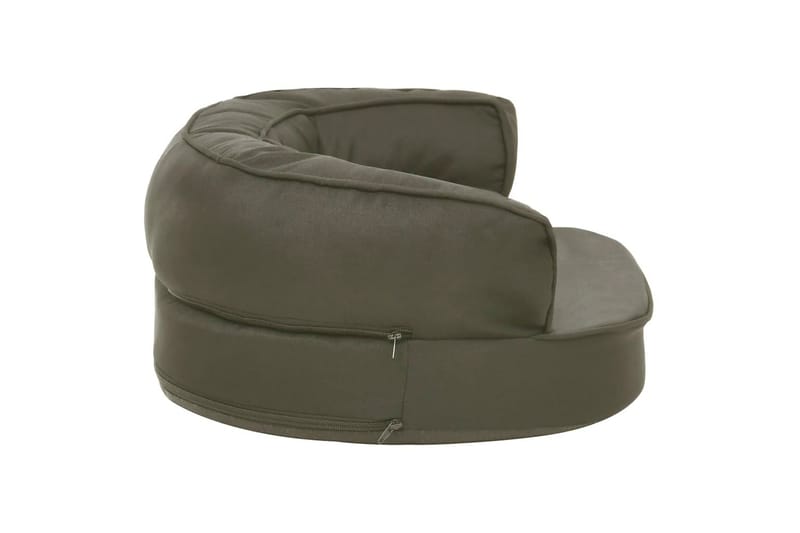 ergonomisk hundeseng 60x42 cm hør-look mørkegrå - Grå - Sport & fritid - Til dyrene - Til hund - Hundemøbler - Hundeseng