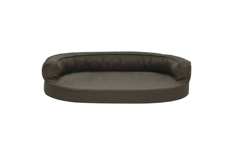 ergonomisk hundeseng 75x53 cm hør-look mørkegrå - Grå - Sport & fritid - Til dyrene - Til hund - Hundemøbler - Hundeseng