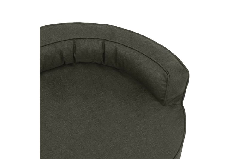 ergonomisk hundeseng 75x53 cm hør-look mørkegrå - Grå - Sport & fritid - Til dyrene - Til hund - Hundemøbler - Hundeseng