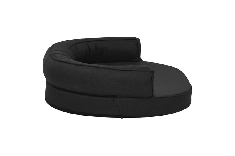 ergonomisk hundeseng 75x53 cm hør-look sort - Sort - Sport & fritid - Til dyrene - Til hund - Hundemøbler - Hundeseng