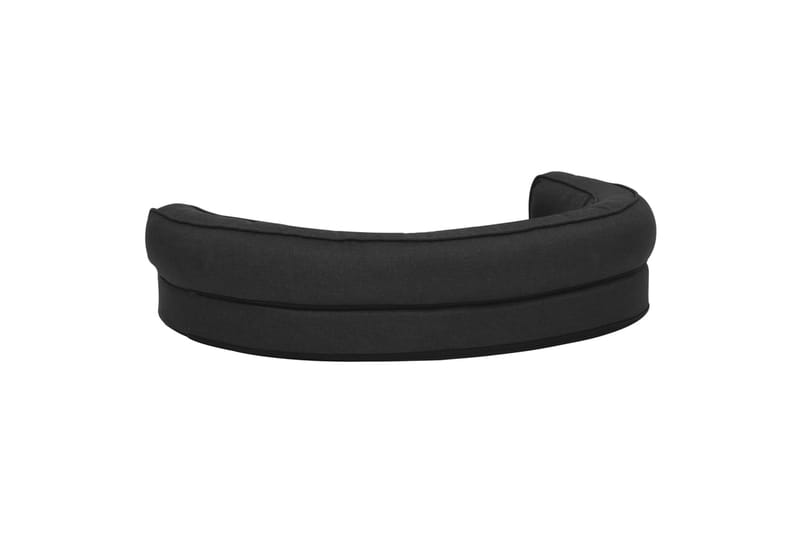 ergonomisk hundeseng 75x53 cm hør-look sort - Sort - Sport & fritid - Til dyrene - Til hund - Hundemøbler - Hundeseng