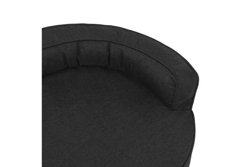 ergonomisk hundeseng 75x53 cm hør-look sort - Sort - Sport & fritid - Til dyrene - Til hund - Hundemøbler - Hundeseng