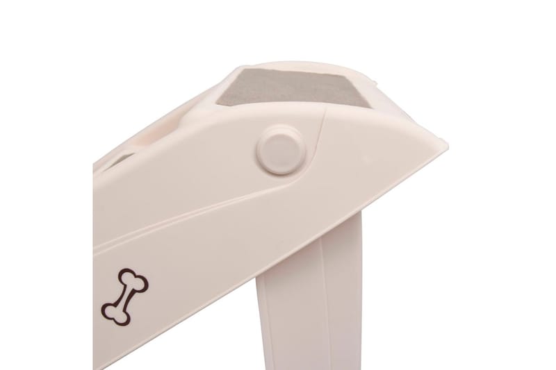 Foldbar hundetrappe 62x40x49,5 cm cremefarvet - Creme - Sport & fritid - Til dyrene - Til hund - Hundemøbler