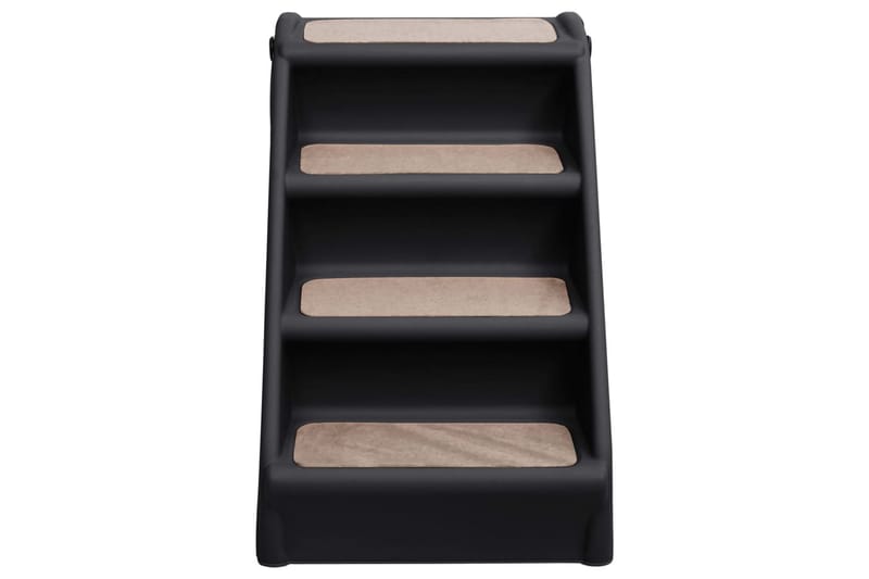 Foldbar hundetrappe 62x40x49,5 cm sort - Sort - Sport & fritid - Til dyrene - Til hund - Hundemøbler