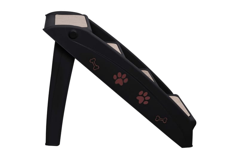Foldbar hundetrappe 62x40x49,5 cm sort - Sort - Sport & fritid - Til dyrene - Til hund - Hundemøbler