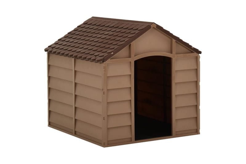 hundehus 71x71,5x68 cm PP brun - Brun - Sport & fritid - Til dyrene - Til hund - Hundemøbler - Hundeseng