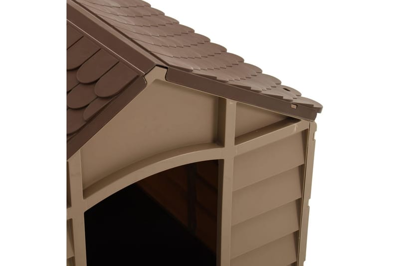 hundehus 71x71,5x68 cm PP brun - Brun - Sport & fritid - Til dyrene - Til hund - Hundemøbler - Hundeseng