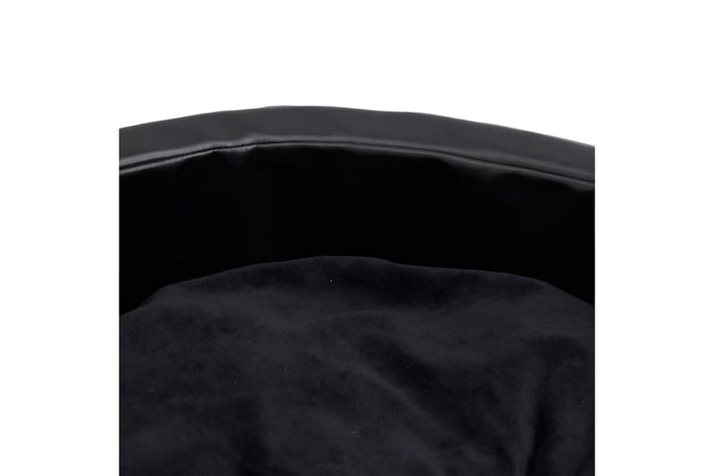 hundekurv 99x89x21 cm plys og kunstlæder sort - Sort - Sport & fritid - Til dyrene - Til hund - Hundemøbler - Hundeseng