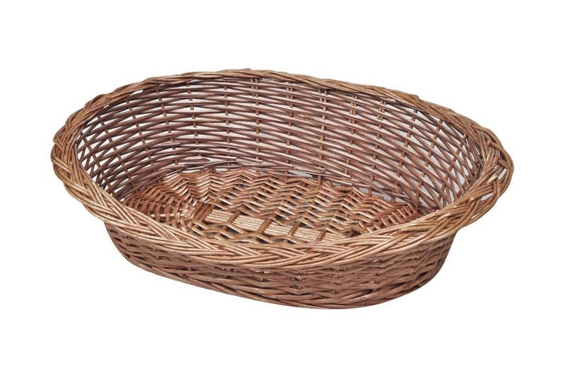 Hundekurv/Kæledyrsseng Af Pil, Naturlig, 50 Cm - Brun - Sport & fritid - Til dyrene - Til hund - Hundemøbler - Hundeseng