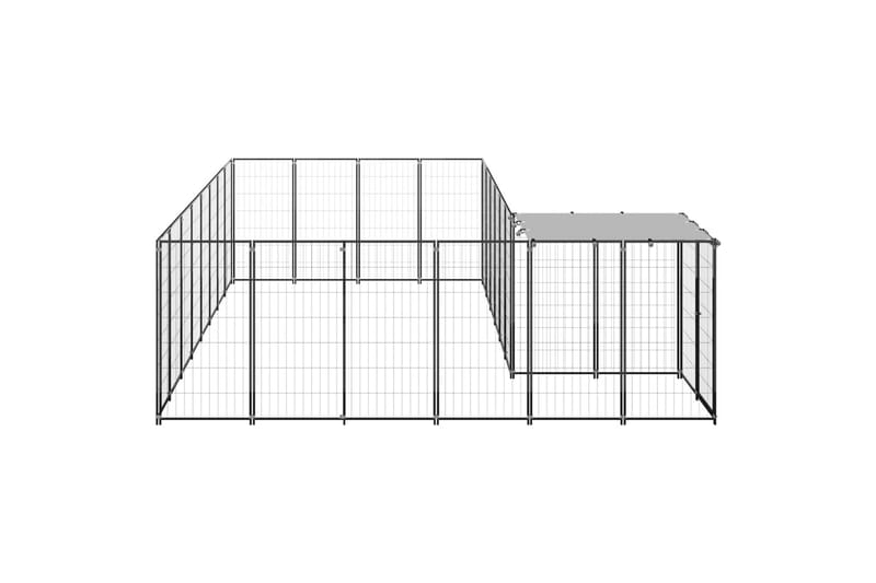 hundeløbegård 10,89 m² stål sort - Sort - Sport & fritid - Til dyrene - Til hund - Hundemøbler
