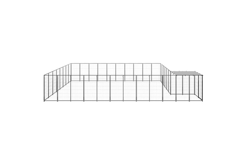 hundeløbegård 25,41 m² stål sort - Sort - Sport & fritid - Til dyrene - Til hund - Hundemøbler