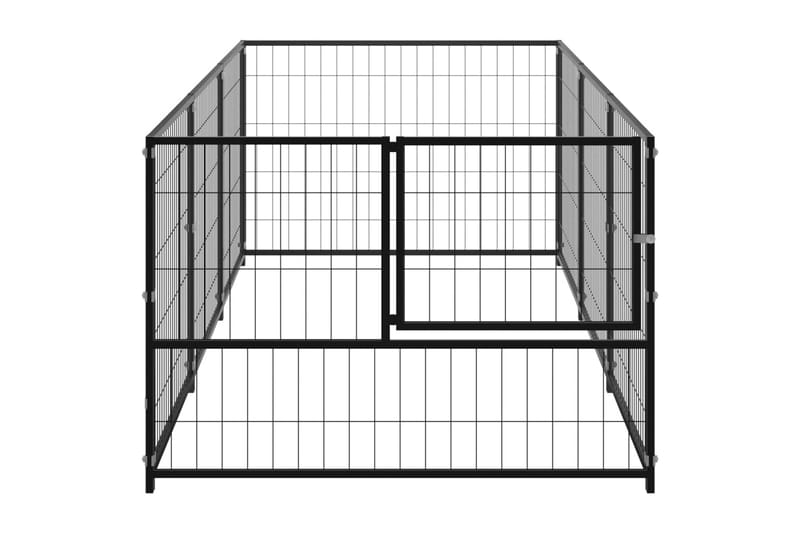 hundeløbegård 3 m² stål sort - Sort - Sport & fritid - Til dyrene - Til hund - Hundemøbler