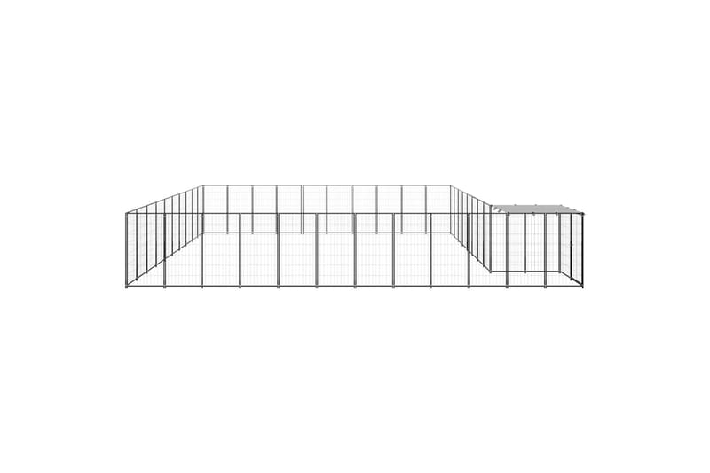 hundeløbegård 31,46 m² stål sort - Sort - Sport & fritid - Til dyrene - Til hund - Hundemøbler