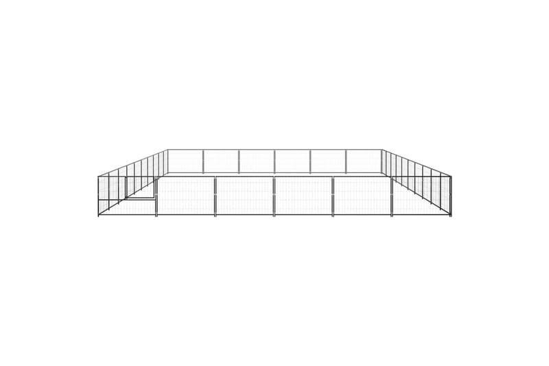 hundeløbegård 60 m² stål sort - Sort - Sport & fritid - Til dyrene - Til hund - Hundemøbler