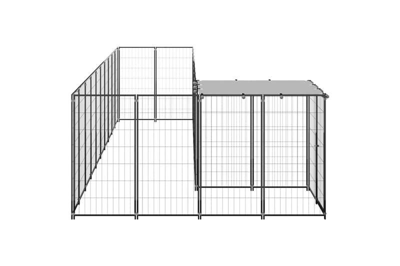 hundeløbegård 7,26 m² stål sort - Sort - Sport & fritid - Til dyrene - Til hund - Hundemøbler