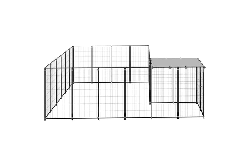 hundeløbegård 8,47 m² stål sort - Sort - Sport & fritid - Til dyrene - Til hund - Hundemøbler