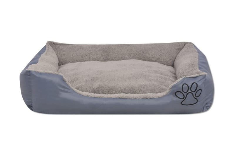 Hundeseng Med Polstret Hynde Str. M Grå - Grå - Sport & fritid - Til dyrene - Til hund - Hundemøbler - Hundeseng