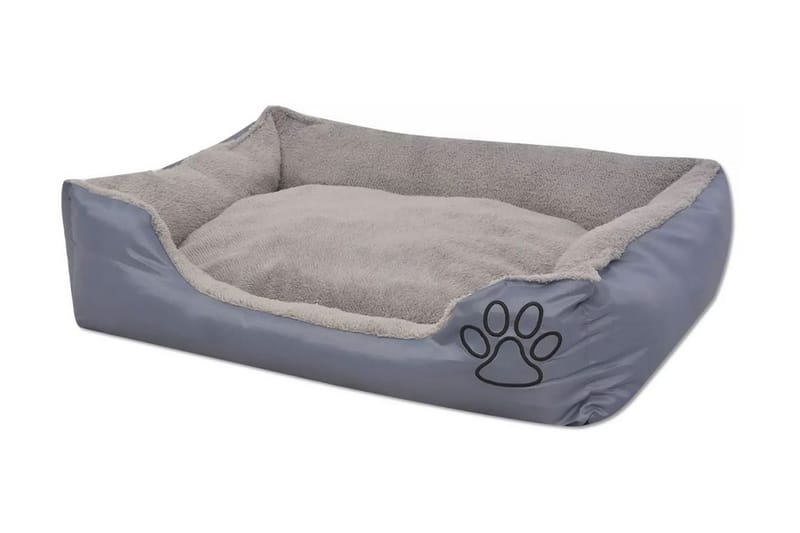 Hundeseng Med Polstret Hynde Str. M Grå - Grå - Sport & fritid - Til dyrene - Til hund - Hundemøbler - Hundeseng
