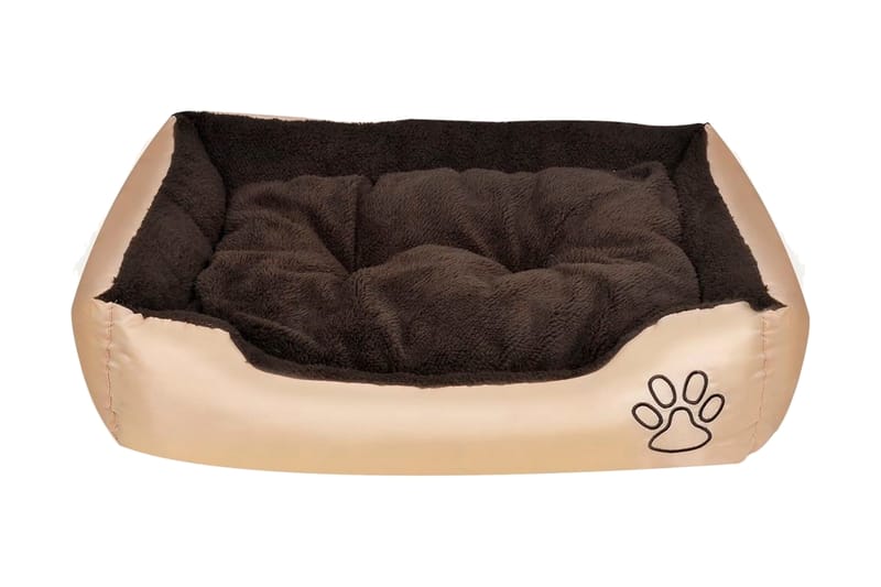 hundeseng XXL brun og beige - Beige - Sport & fritid - Til dyrene - Til hund - Hundemøbler - Hundeseng