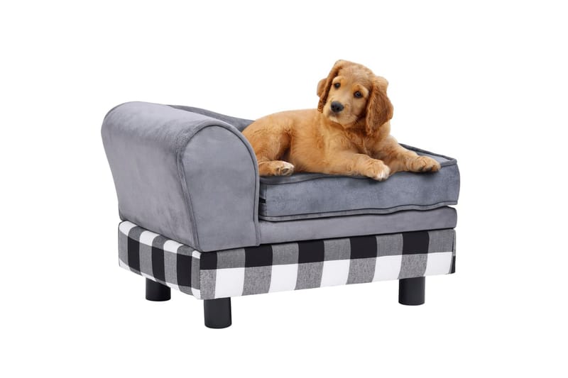 Hundesofa 57X34X36 cm Plys Grå - Grå - Sport & fritid - Til dyrene - Til hund - Hundemøbler