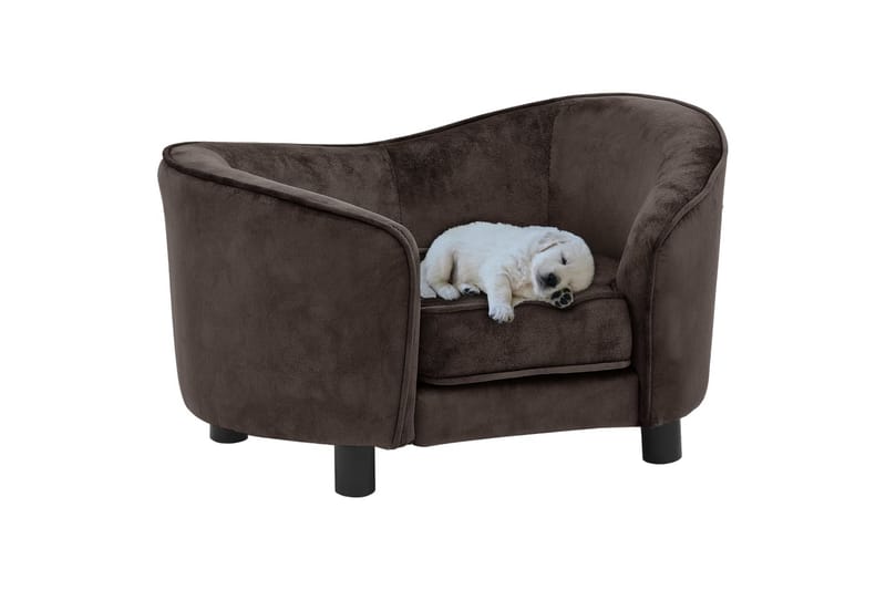 Hundesofa 69X49X40 cm Plys Brun - Brun - Hundemøbler - Hundeseng