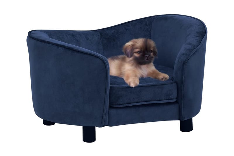 hundesofa 69x49x40 cm plys blå - Blå - Sport & fritid - Til dyrene - Til hund - Hundemøbler