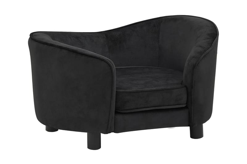 hundesofa 69x49x40 cm plys sort - Grå - Sport & fritid - Til dyrene - Til hund - Hundemøbler - Hundeseng