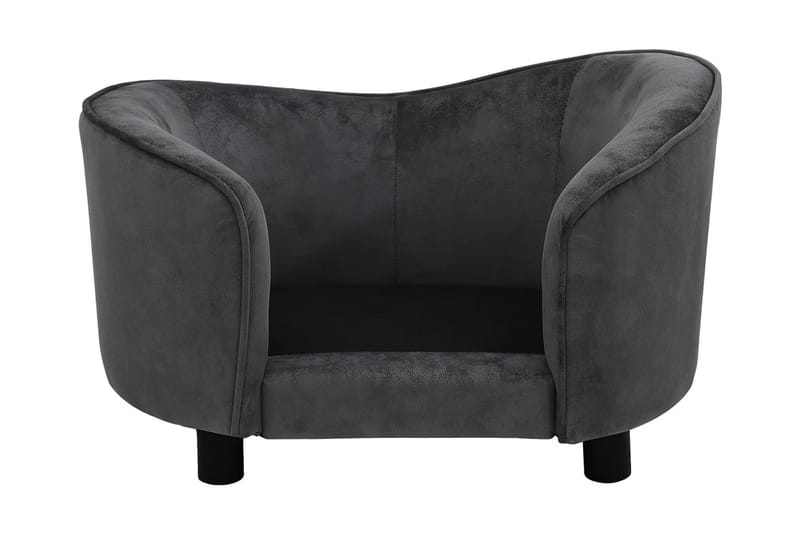 hundesofa 69x49x40 cm plys mørkegrå - Grå - Sport & fritid - Til dyrene - Til hund - Hundemøbler - Hundeseng