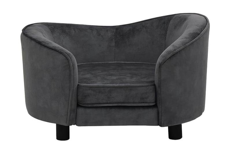 hundesofa 69x49x40 cm plys mørkegrå - Grå - Sport & fritid - Til dyrene - Til hund - Hundemøbler - Hundeseng