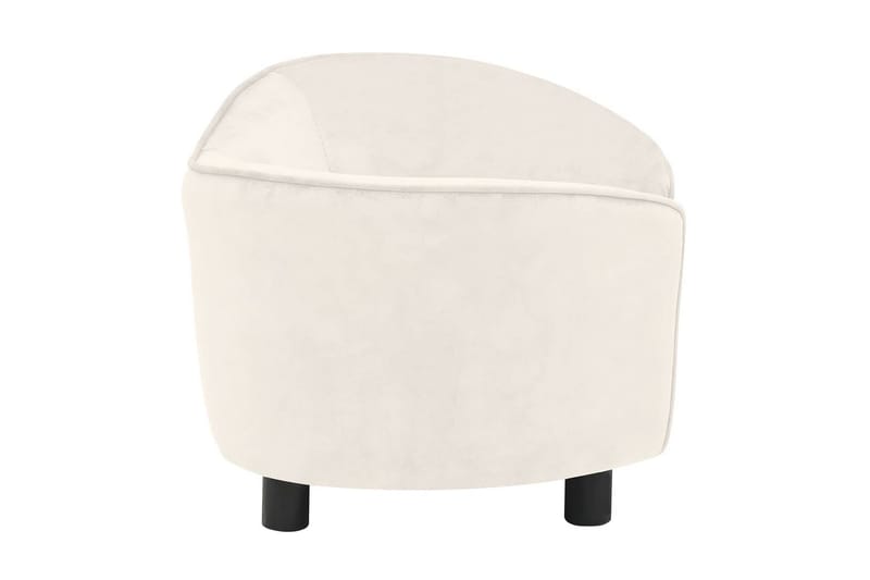 hundesofa 69x49x40 cm plys cremefarvet - Creme - Hundemøbler - Hundeseng