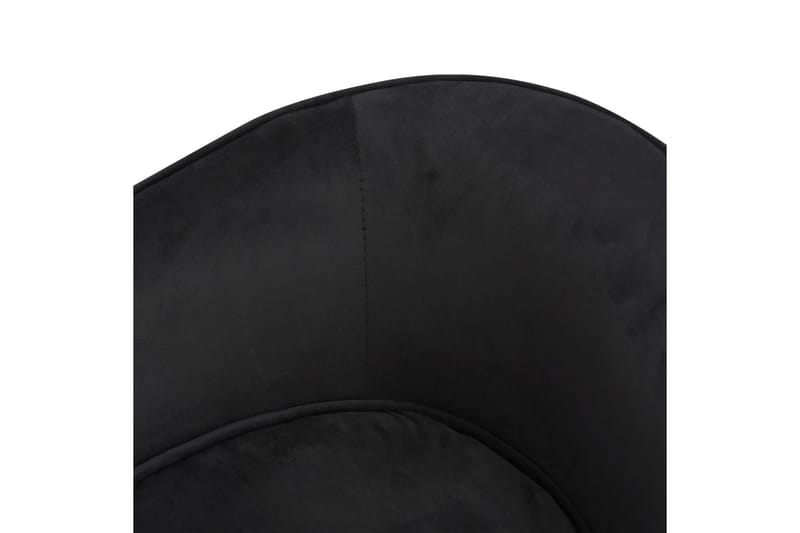 hundesofa 69x49x40 cm plys og kunstlæder sort - Sort - Sport & fritid - Til dyrene - Til hund - Hundemøbler - Hundeseng
