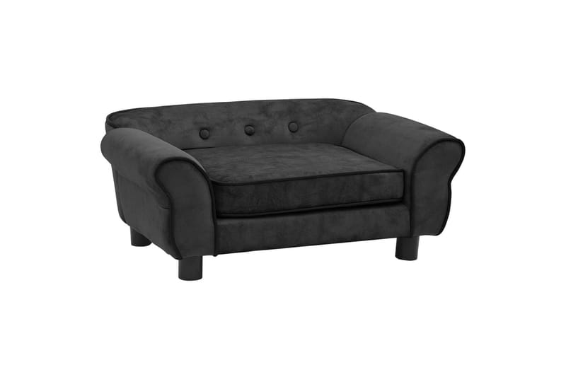 hundesofa 72x45x30 cm plys mørkegrå - Grå - Sport & fritid - Til dyrene - Til hund - Hundemøbler - Hundeseng