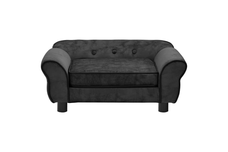 hundesofa 72x45x30 cm plys mørkegrå - Grå - Hundeseng - Hundemøbler