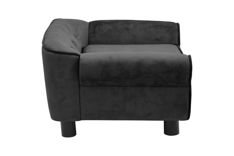 hundesofa 72x45x30 cm plys mørkegrå - Grå - Sport & fritid - Til dyrene - Til hund - Hundemøbler - Hundeseng