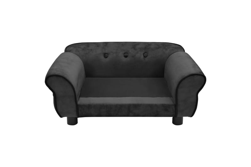 hundesofa 72x45x30 cm plys mørkegrå - Grå - Sport & fritid - Til dyrene - Til hund - Hundemøbler - Hundeseng