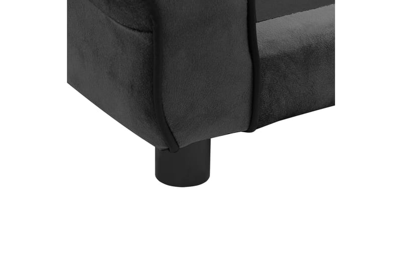 hundesofa 72x45x30 cm plys mørkegrå - Grå - Sport & fritid - Til dyrene - Til hund - Hundemøbler - Hundeseng