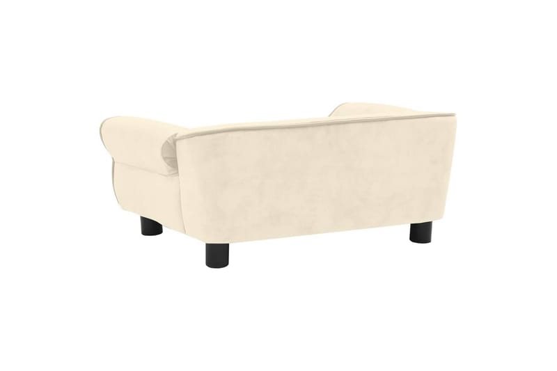 hundesofa 72x45x30 cm plys cremefarvet - Creme - Hundemøbler - Hundeseng