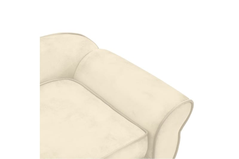 hundesofa 72x45x30 cm plys cremefarvet - Creme - Hundemøbler - Hundeseng