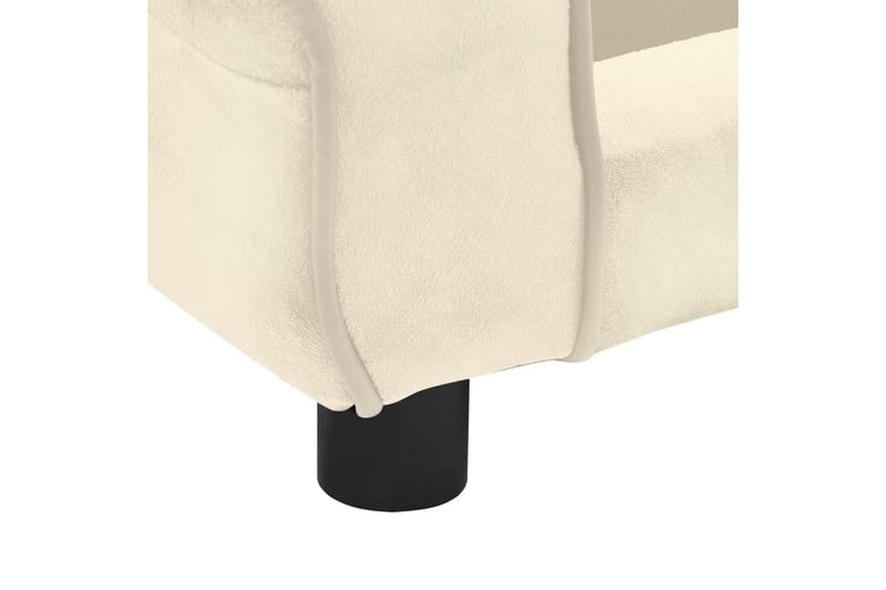 hundesofa 72x45x30 cm plys cremefarvet - Creme - Hundemøbler - Hundeseng