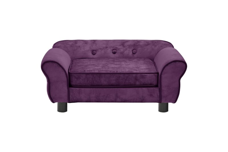 hundesofa 72x45x30 cm plys bordeauxfarvet - Violet - Hundeseng - Hundemøbler