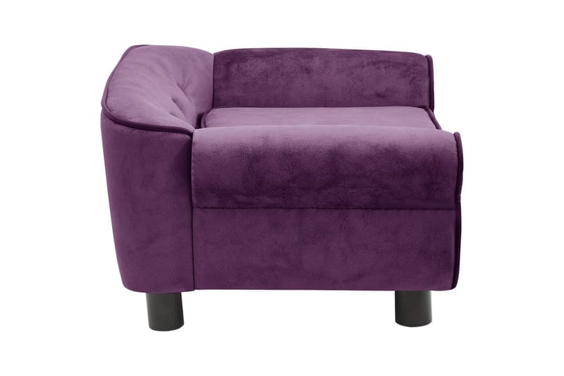 hundesofa 72x45x30 cm plys bordeauxfarvet - Violet - Hundeseng - Hundemøbler