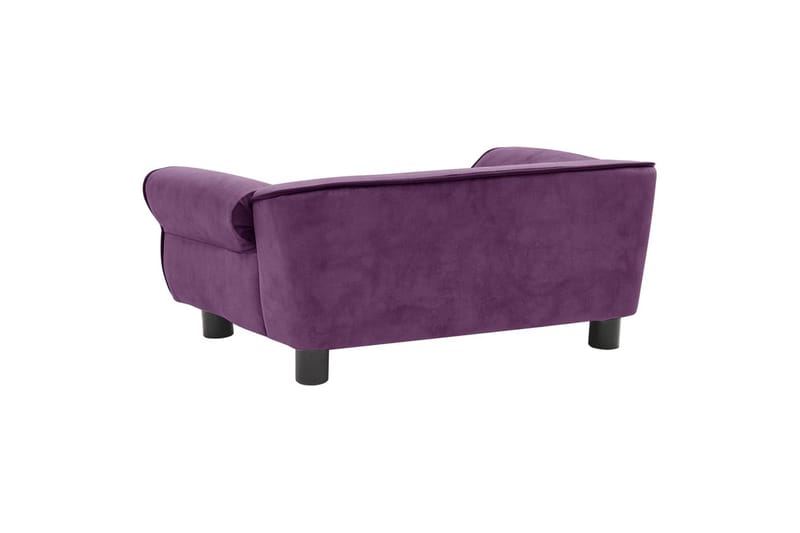 hundesofa 72x45x30 cm plys bordeauxfarvet - Violet - Hundeseng - Hundemøbler