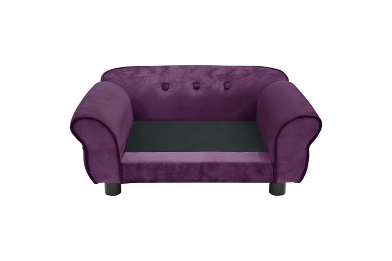 hundesofa 72x45x30 cm plys bordeauxfarvet - Violet - Hundeseng - Hundemøbler