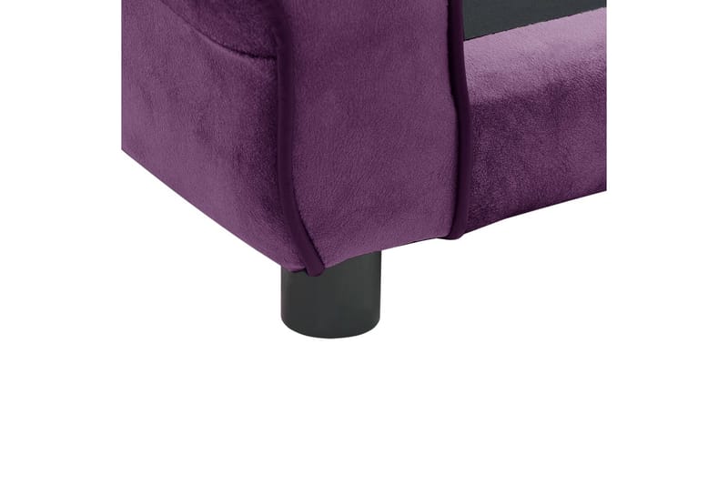 hundesofa 72x45x30 cm plys bordeauxfarvet - Violet - Sport & fritid - Til dyrene - Til hund - Hundemøbler - Hundeseng