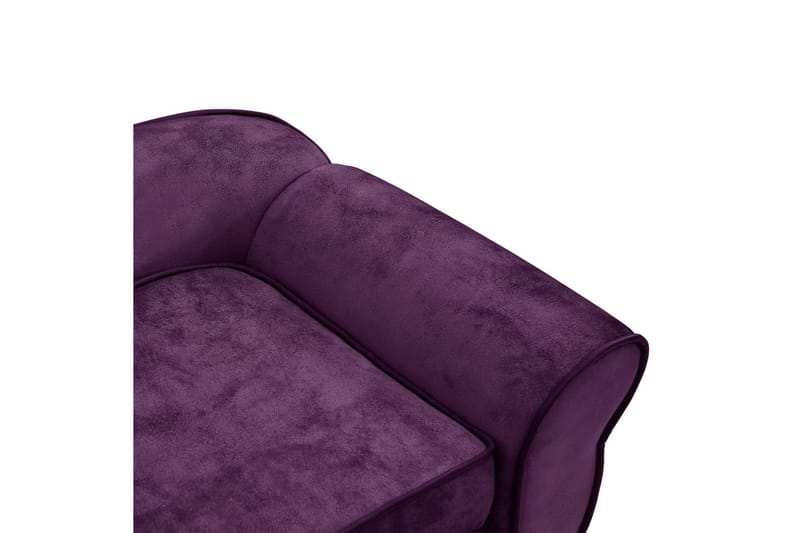 hundesofa 72x45x30 cm plys bordeauxfarvet - Violet - Hundeseng - Hundemøbler