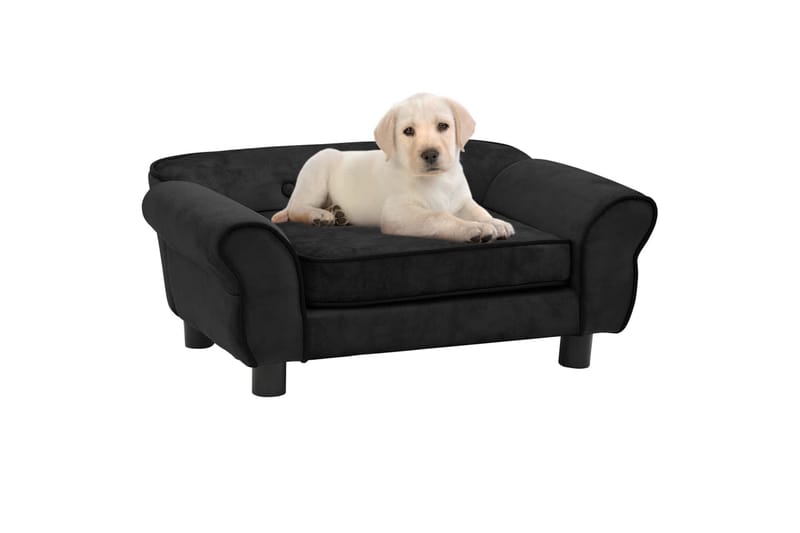 hundesofa 72x45x30 cm plys sort - Sort - Hundemøbler - Hundeseng