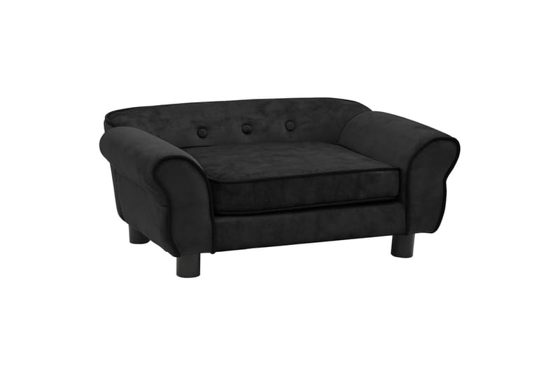 hundesofa 72x45x30 cm plys sort - Sort - Hundemøbler - Hundeseng