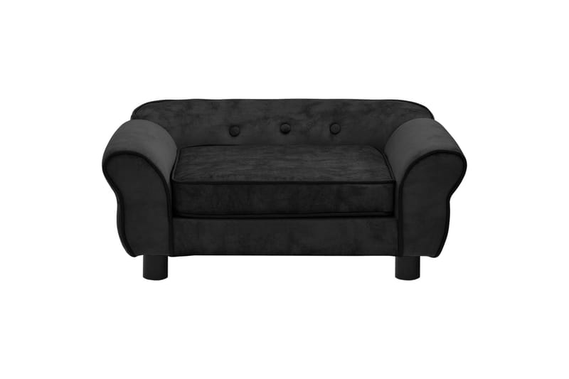 hundesofa 72x45x30 cm plys sort - Sort - Hundemøbler - Hundeseng