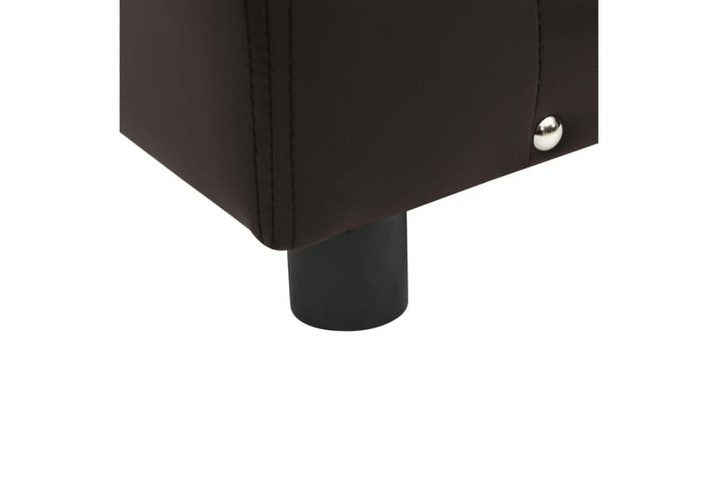 Hundesofa 81X43X31 cm Plys Og Kunstlæder Brun - Brun - Sport & fritid - Til dyrene - Til hund - Hundemøbler